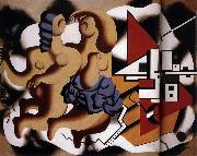 Fernard Leger The Gigolette with Key painting
